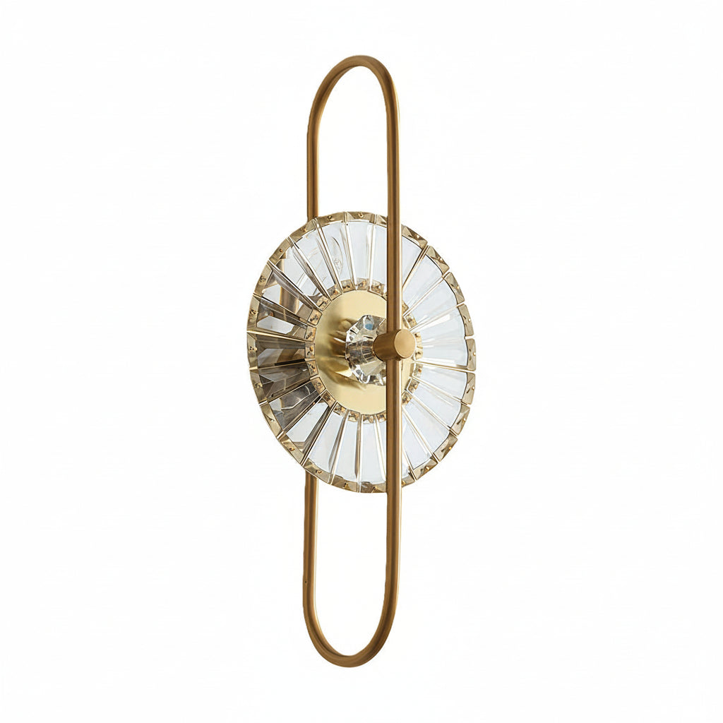 Luxury Crystal Gold Wall Light Fixture