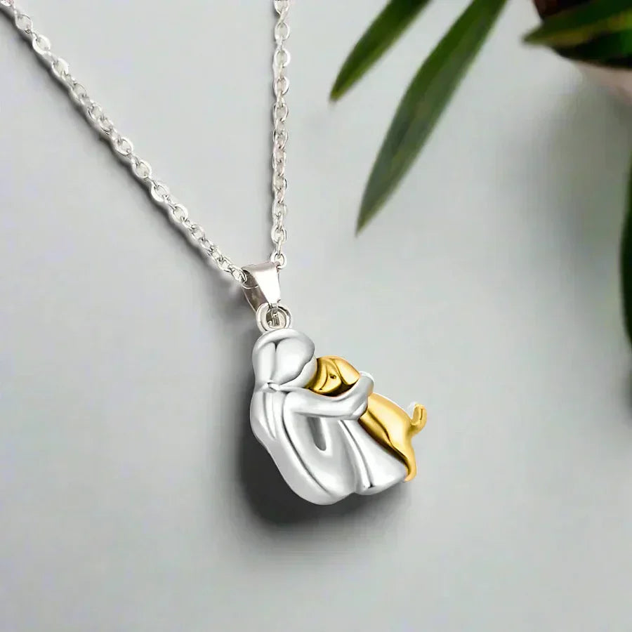 Pet Love Dog Owner Heart Necklace