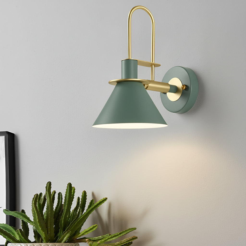 Contemporary Brass LED Wall Lamp