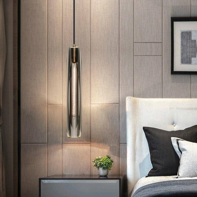 Sleek Glass Pendant Ceiling Light Fixture