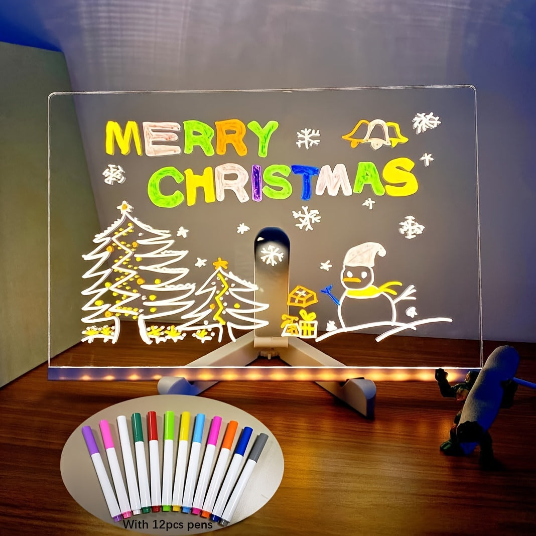 Bright LED Message Board with Colorful Pens - Cofik
