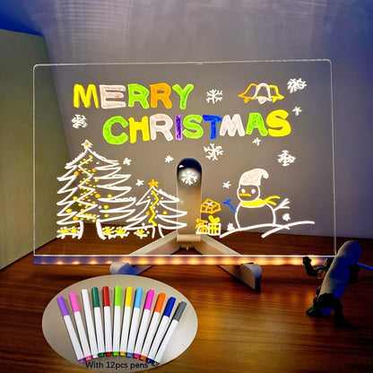 Bright LED Message Board with Colorful Pens - Cofik