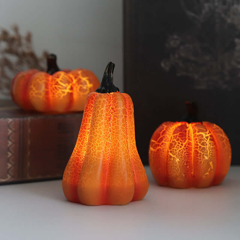 Spooky LED Pumpkin Decorative Candle Lamp