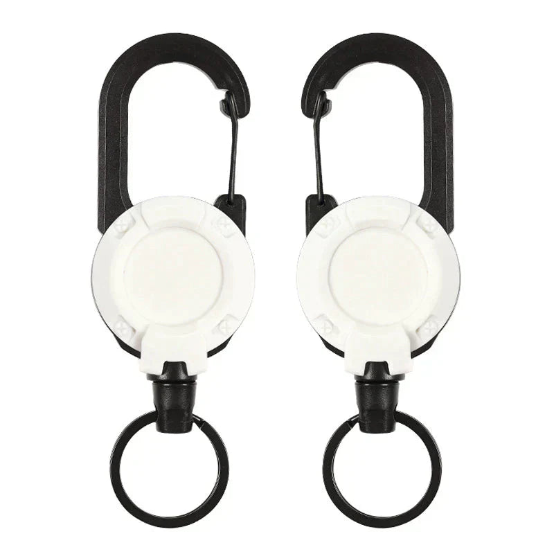 Durable Steel Retractable Security Keychain