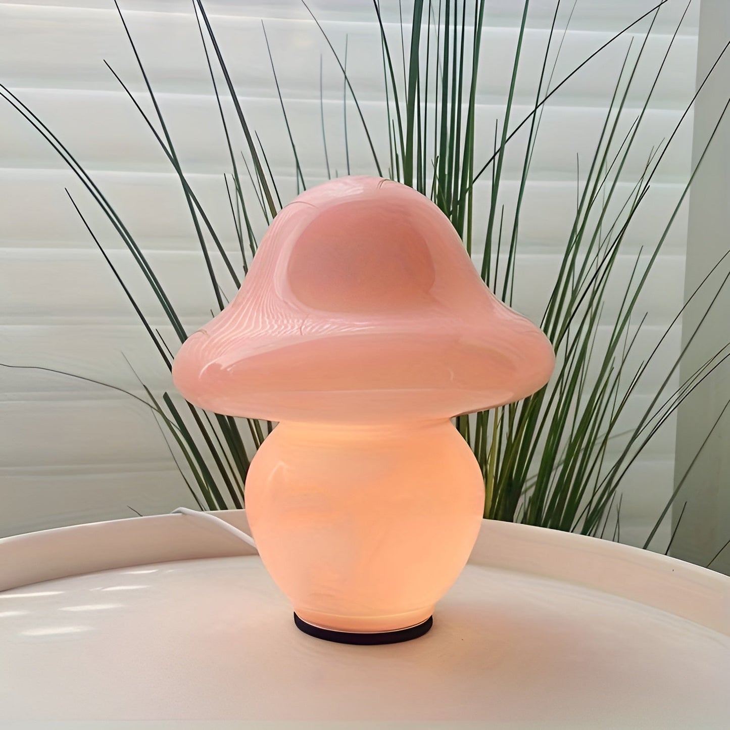 Unique Mushroom Glass Table Lamp