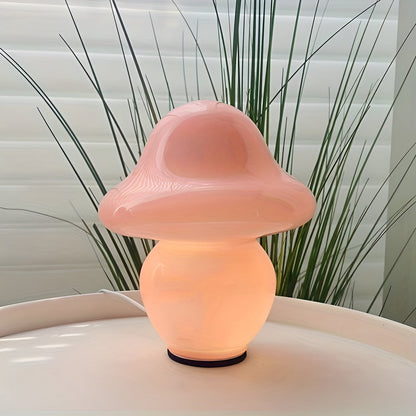 Unique Mushroom Glass Table Lamp