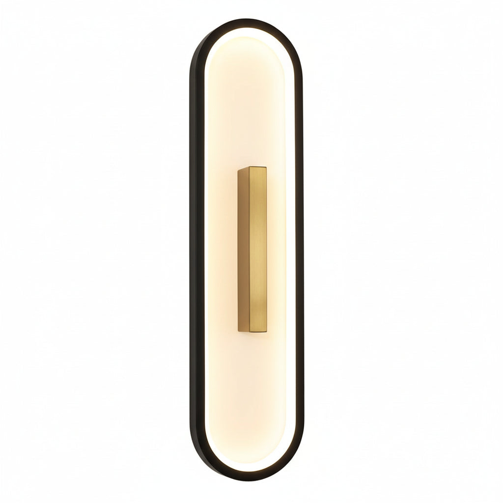 Contemporary LED Wall Light – Sleek Oval Design