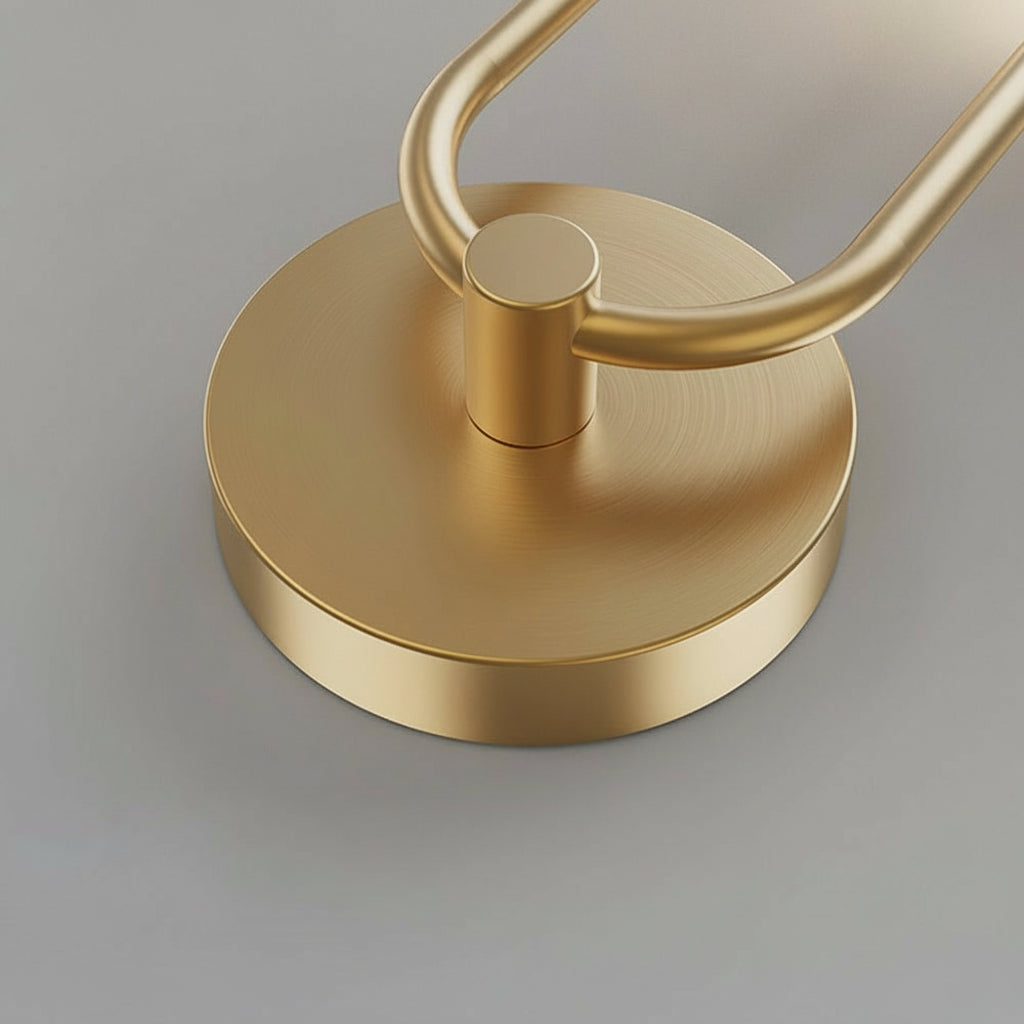 Contemporary 2-Light Gold Wall Lamp