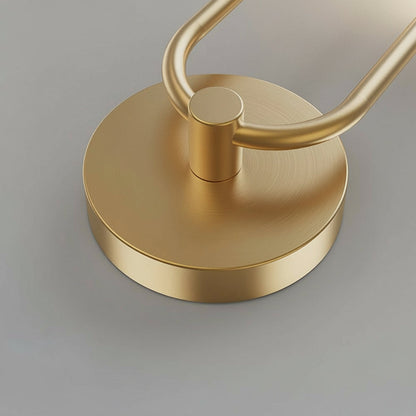 Contemporary 2-Light Gold Wall Lamp