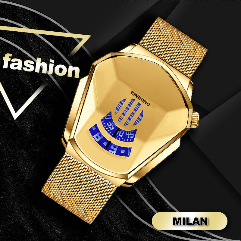 Men's Luxury Quartz Diamond Watch