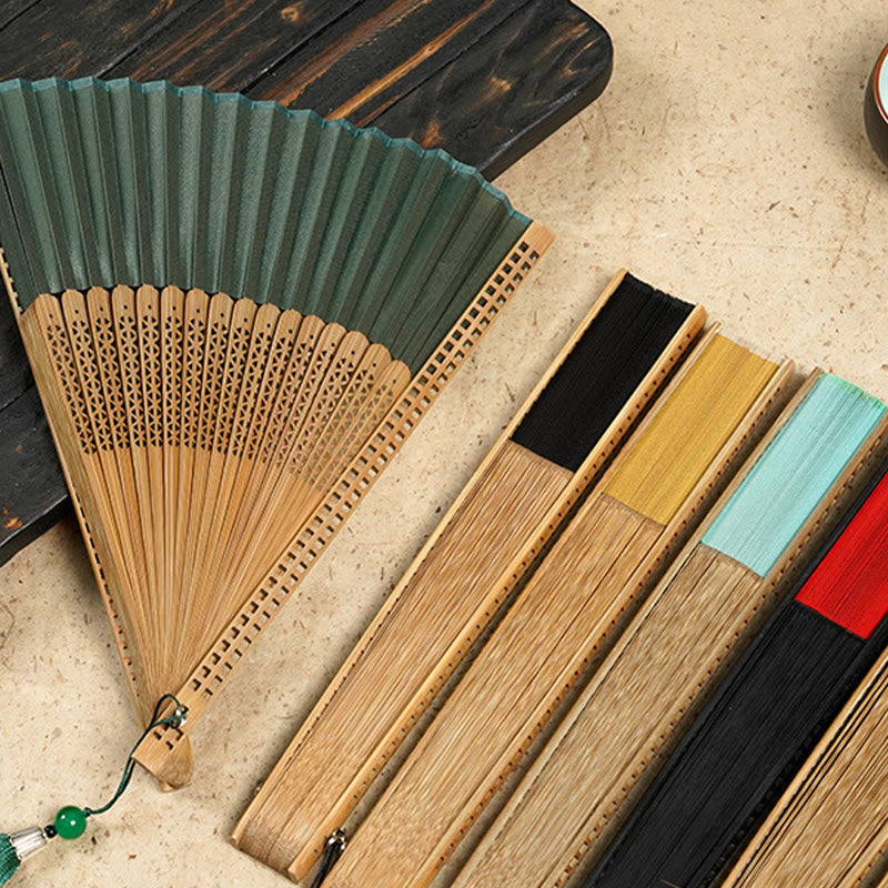 Natural Bamboo Silk Handheld Fan