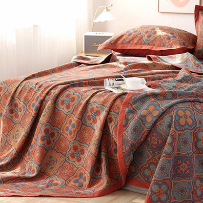 Soft Floral Reversible Quilt for Full Queen King Beds