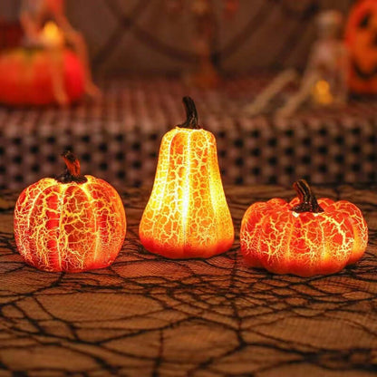 Spooky LED Pumpkin Decorative Candle Lamp
