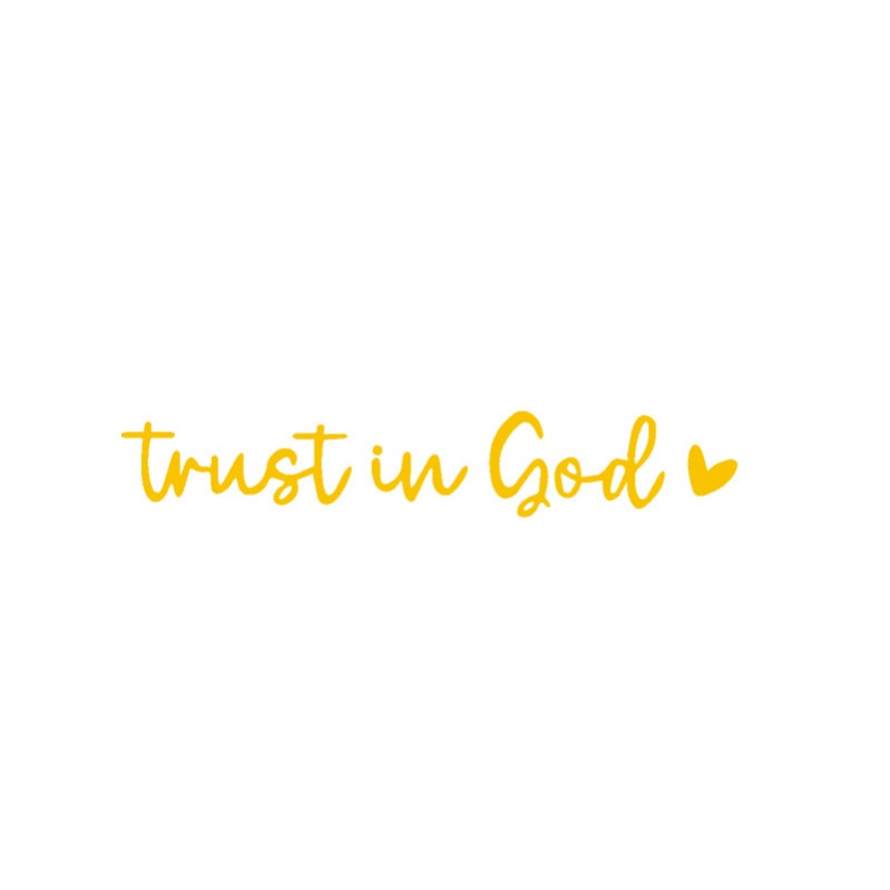 Faith Inspirational Car Rear View Mirror Sticker