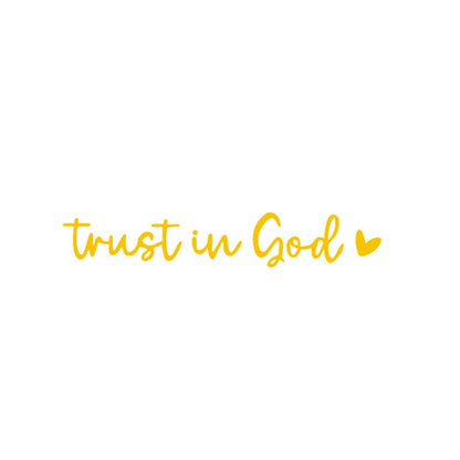 Faith Inspirational Car Rear View Mirror Sticker