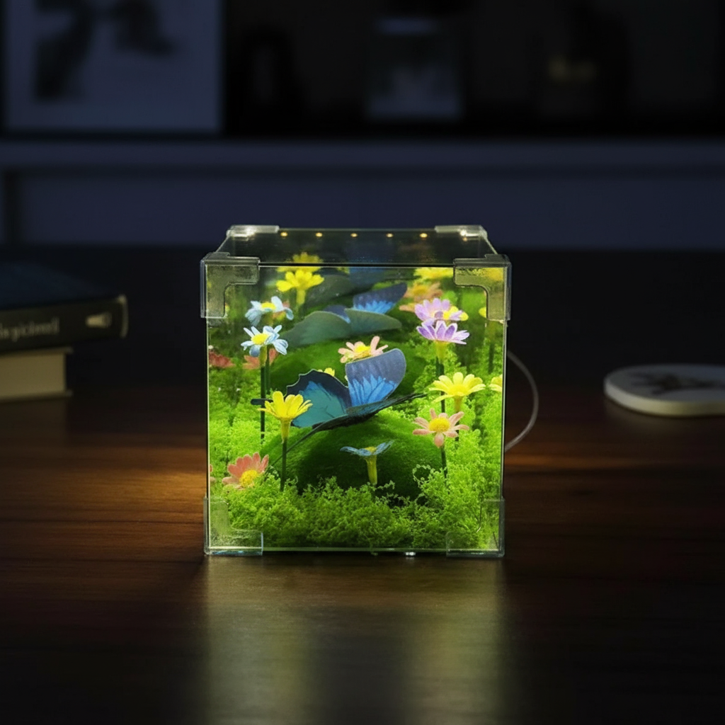 Colorful LED Nightlight Garden Cube Decoration