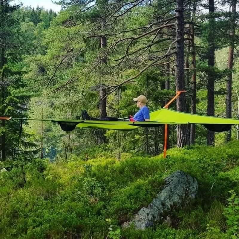 Large Family Camping Hammock with Strong 3-Point Suspension