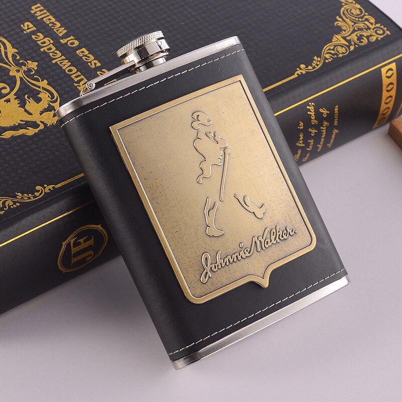 Premium Metal Whiskey Flask Gift Set