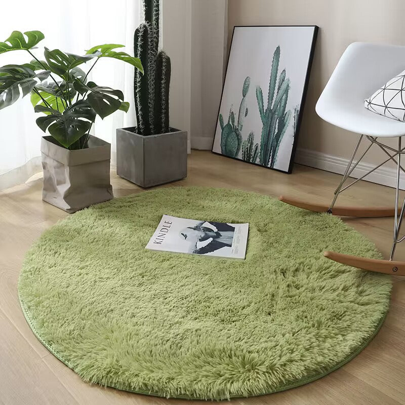 Plush Round Area Rug