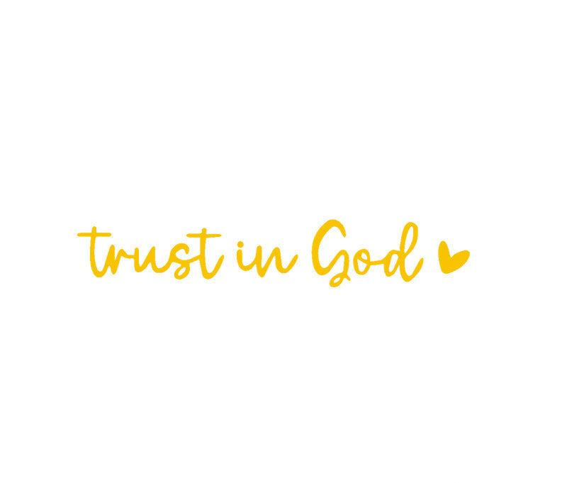 Faith Inspirational Car Rear View Mirror Sticker