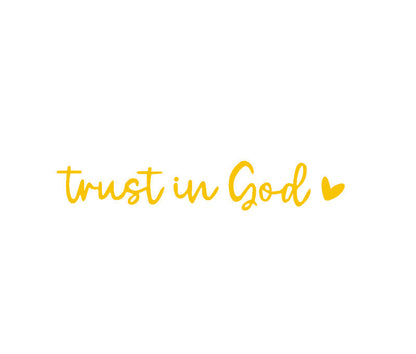 Faith Inspirational Car Rear View Mirror Sticker