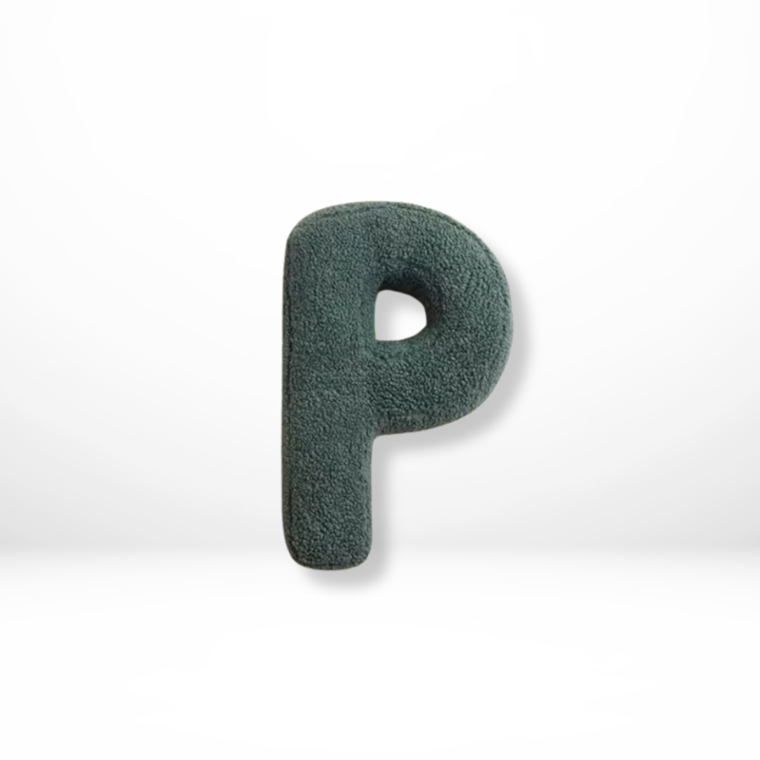 Plush Alphabet Letter Pillow With Soft Velvet Cover
