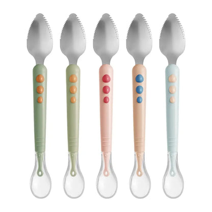 Baby Feeding Spoon with Soft Scraper
