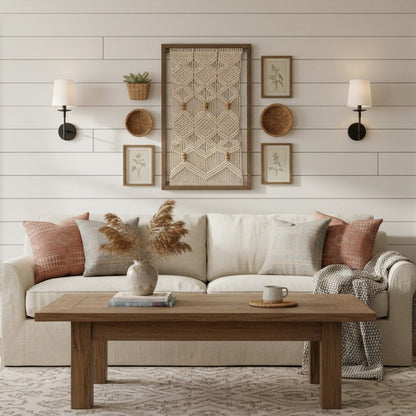 Rustic Metal Shade Wall Lamp