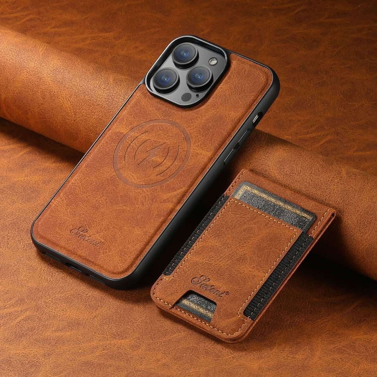 Luxury Phone Case with Card Slot and Kickstand