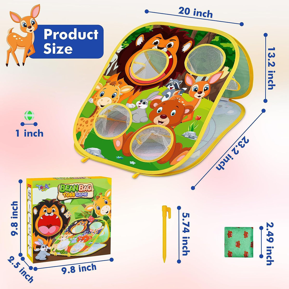 Fun Outdoor Bean Bag Toss Game Set