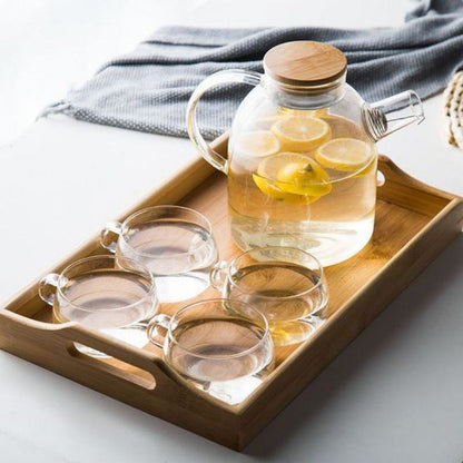 Elegant Clear Glass Tea Infuser Set