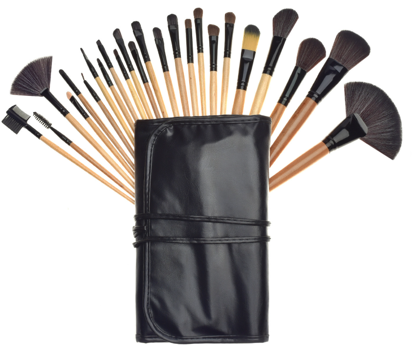 Complete 24 Piece Makeup Brush Kit with Case - Cofik