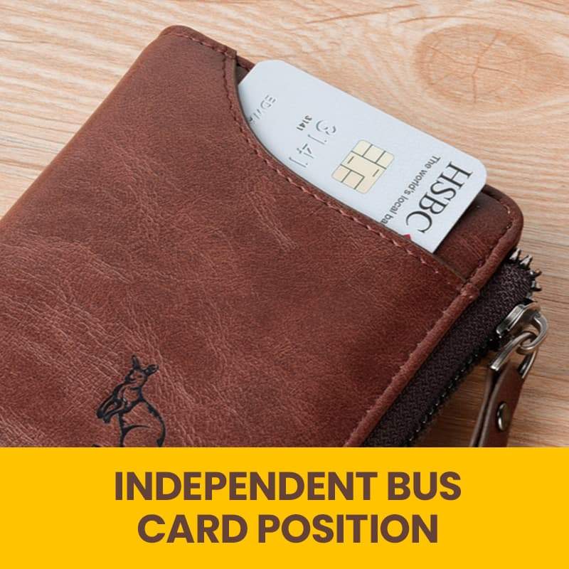 Secure Men's PU Leather RFID Wallet