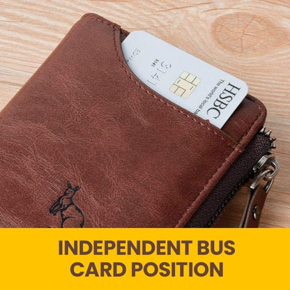 Secure Men's PU Leather RFID Wallet