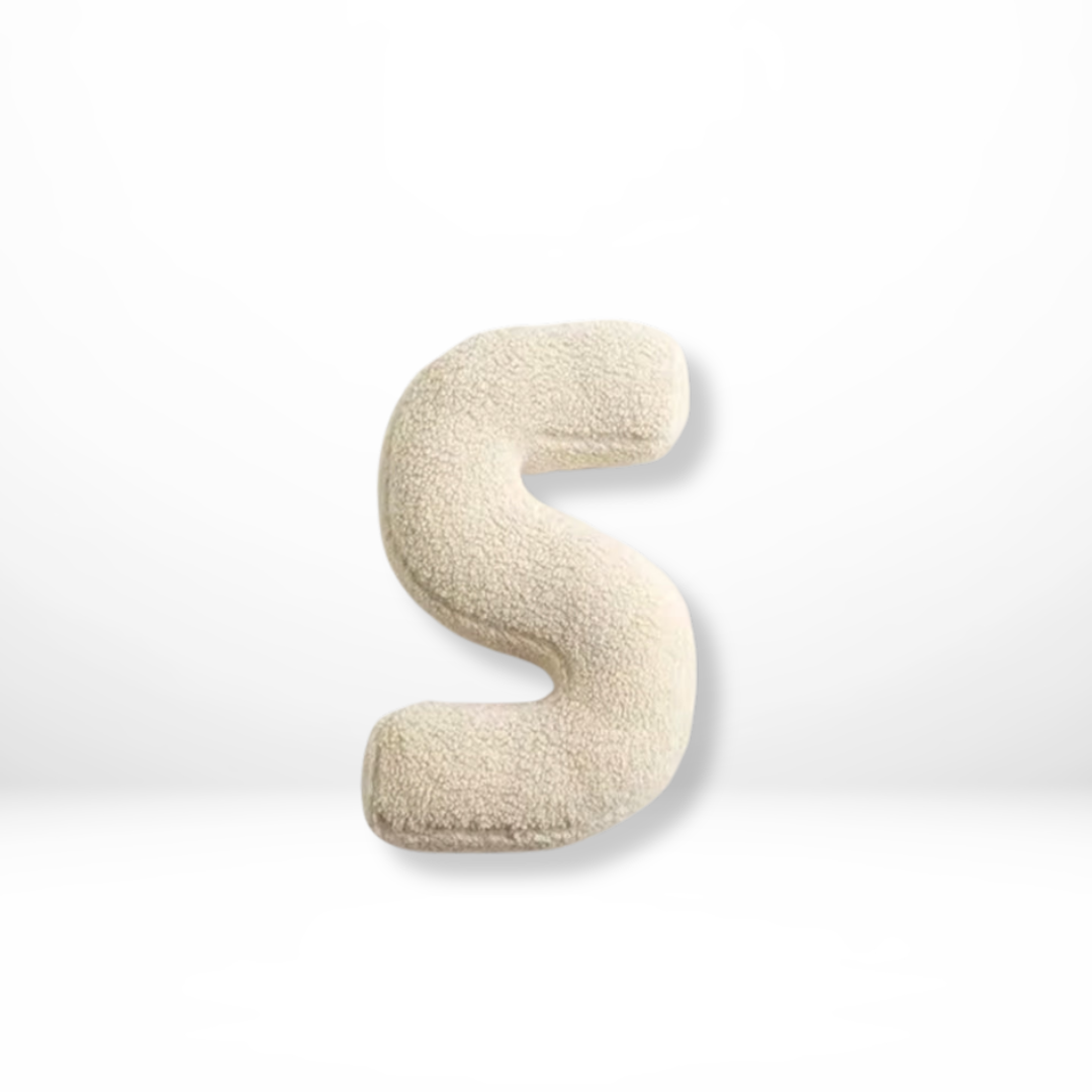 Plush Alphabet Letter Pillow With Soft Velvet Cover