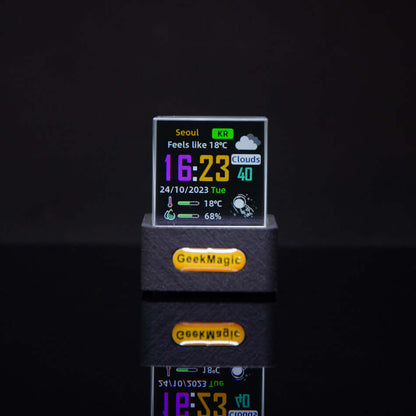 Compact Digital WiFi Weather Clock Display