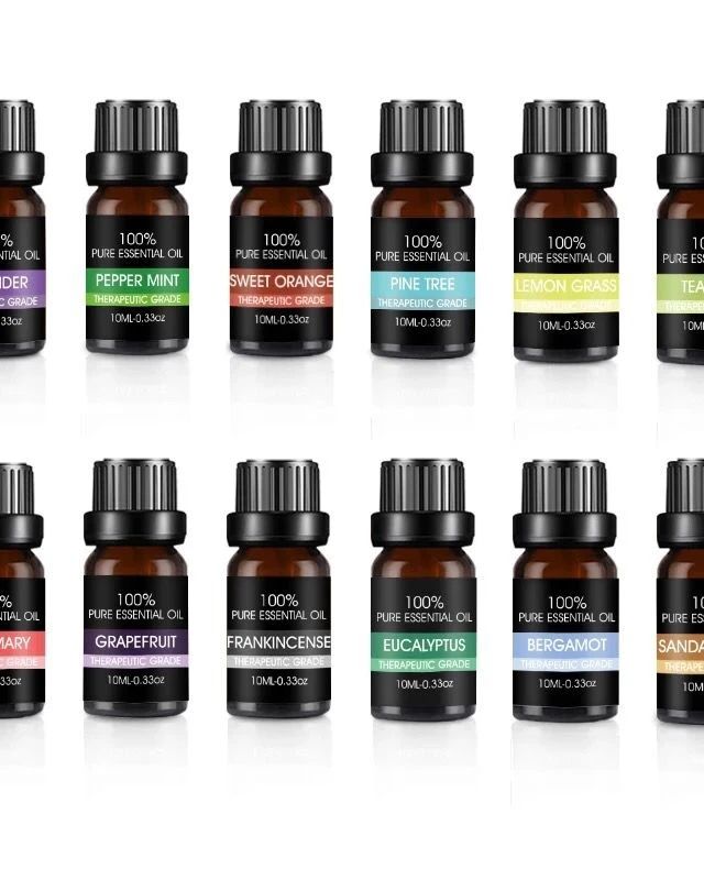 Natural Aromatherapy 12 Piece Essential Oil Kit
