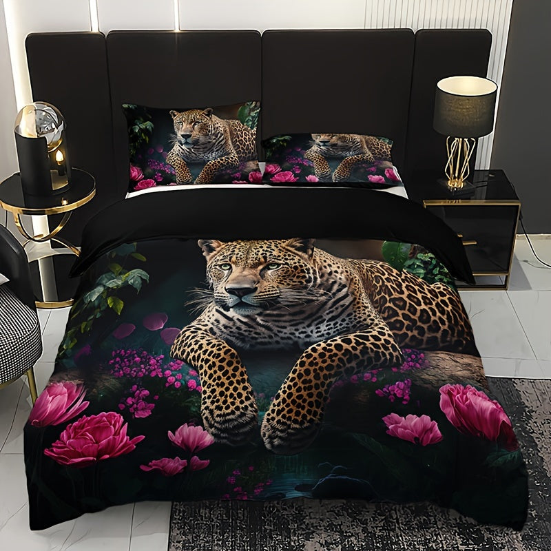 Elegant Floral Print 3-Piece Bedding Set