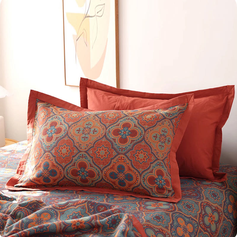 Soft Floral Reversible Quilt for Full Queen King Beds