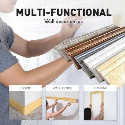 Eco-Friendly Self-Adhesive 3D Wall Trim - Cofik