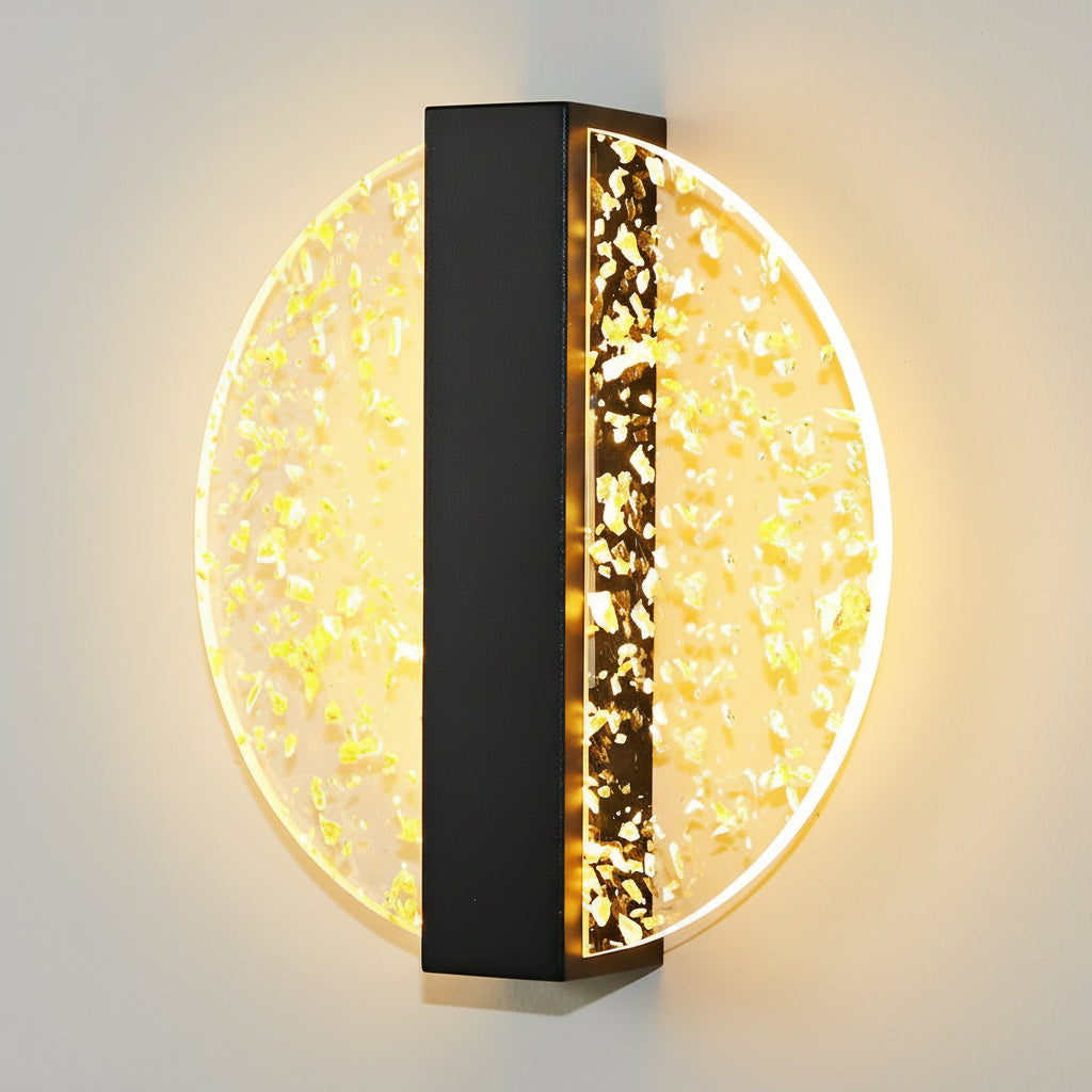 Contemporary LED Wall Light – Sleek Glass Bedroom Sconce