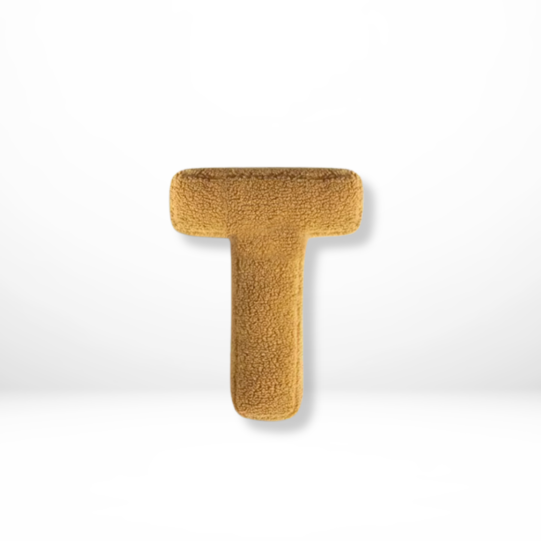 Plush Alphabet Letter Pillow With Soft Velvet Cover