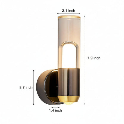 Adjustable LED Wall Light Modern Gold Black Finish
