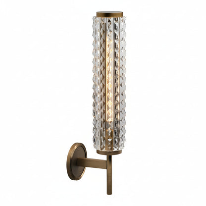Contemporary Copper Glass LED Wall Light