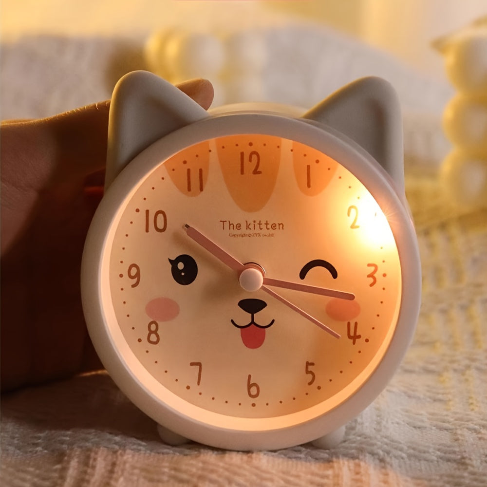 Kids Sleep Clock with Soft Nightlight & Cute Bunny Design