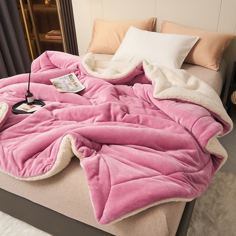 Plush Reversible Square Area Rug – Dense & Cozy