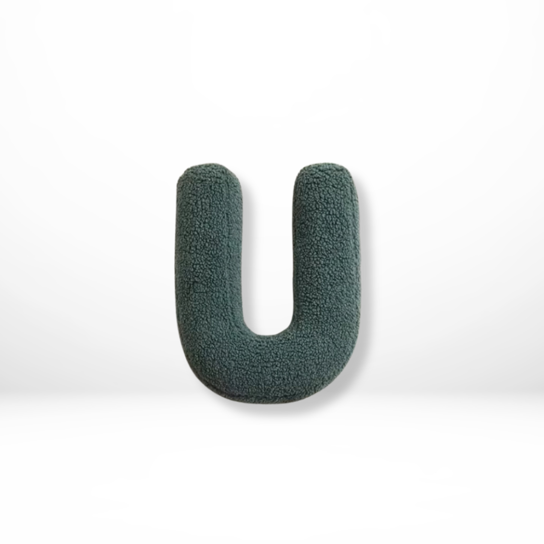 Plush Alphabet Letter Pillow With Soft Velvet Cover