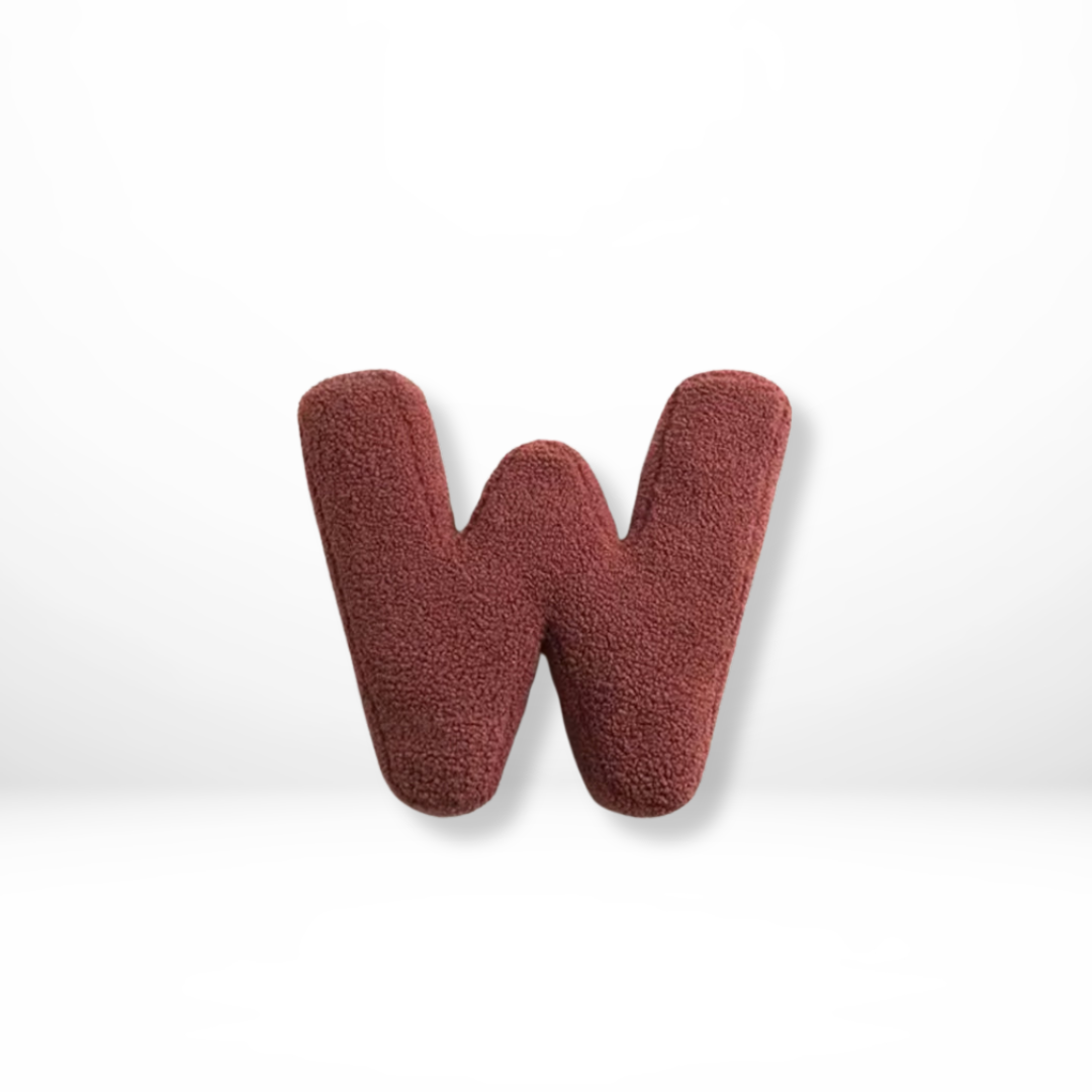 Plush Alphabet Letter Pillow With Soft Velvet Cover