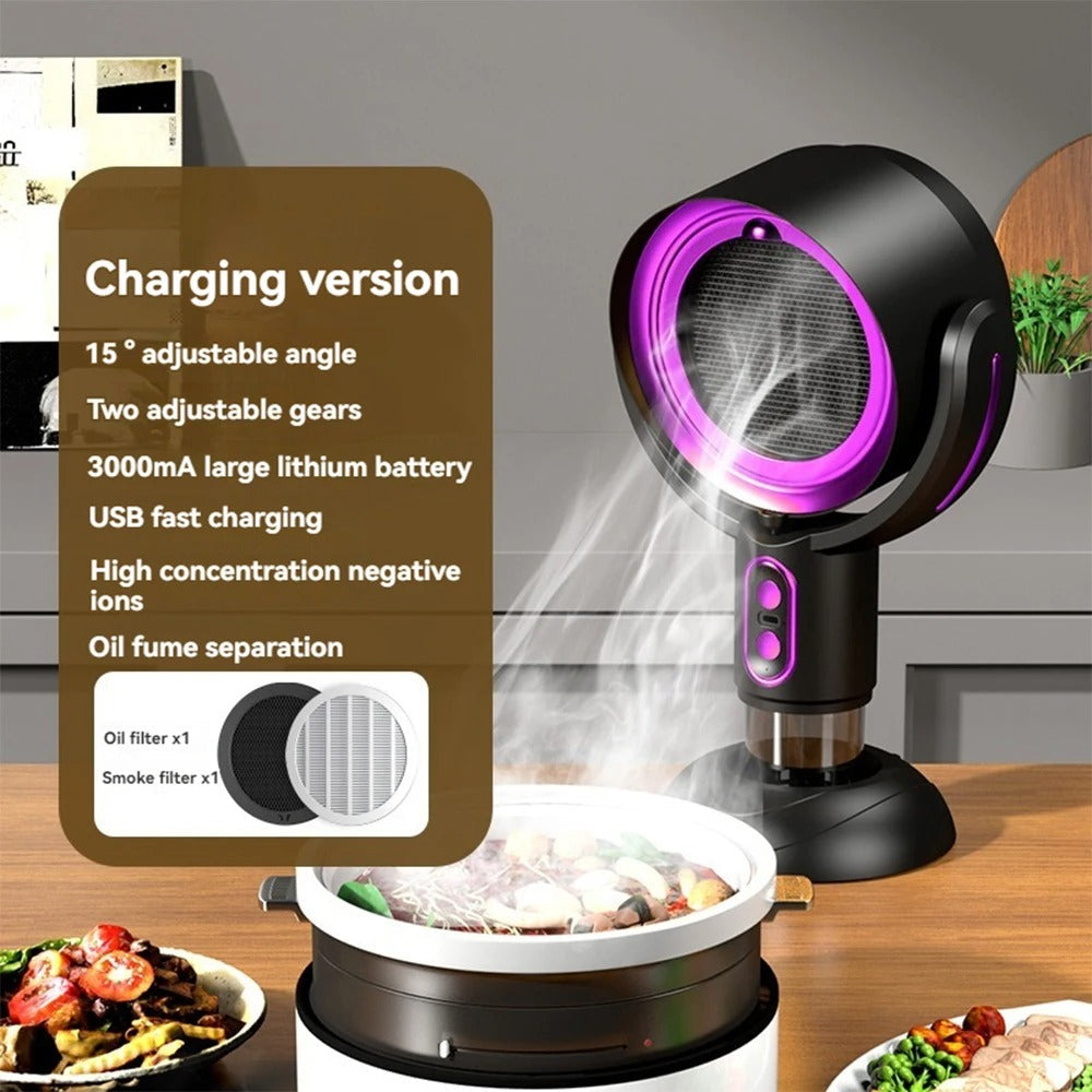 Compact Air Purifier Fan with USB Charging