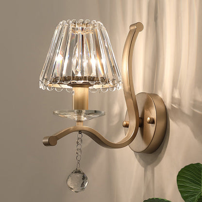 Elegant Gold Cone Wall Lamp - Cofik